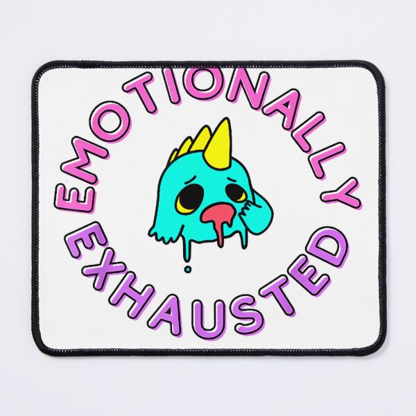 Item preview, Emotionally Exhausted, Overthinking Emotional Support T-Shirt designed and sold by gidget-gadget.