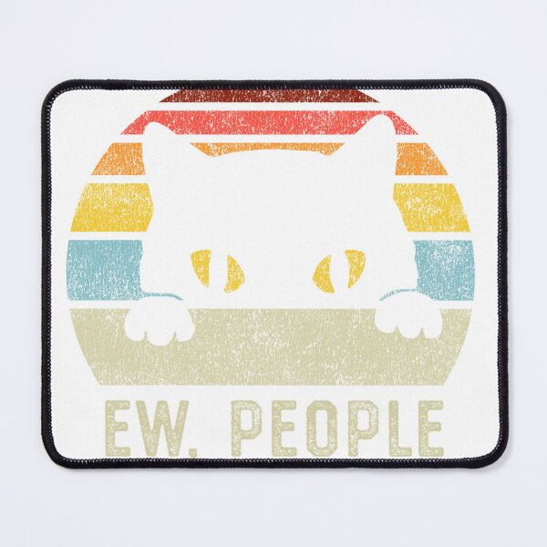 Item preview, Ew People Retro Cat Funny Vintage Anti Social Introvert Long Sleeve T-Shirt designed and sold by gidget-gadget.