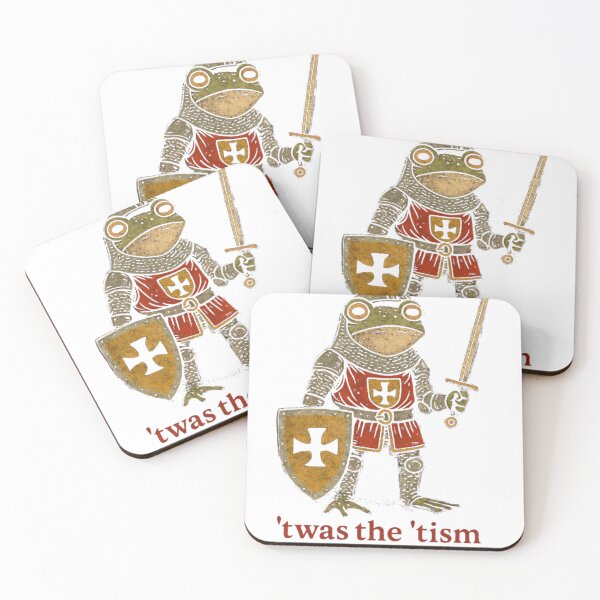 Item preview, Funny Medieval Frog Knight Twas The Tism Mlord Vintage Meme Art designed and sold by MiALopezArt.