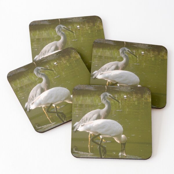 Item preview, Grey heron and spoonbilled crane designed and sold by Cate-Green.