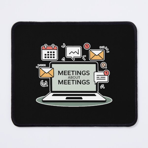 Item preview, Meetings About Meetings Funny Office Humor Shirt designed and sold by ImaginedSpace7.