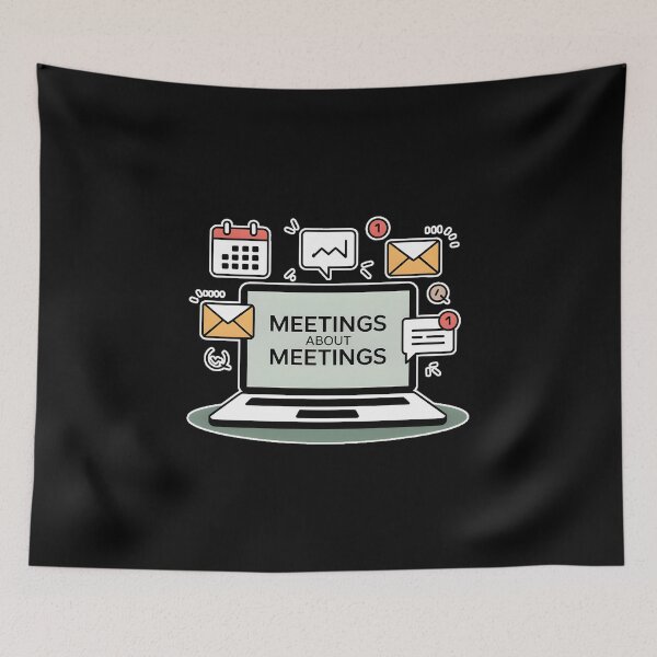 Item preview, Meetings About Meetings Funny Office Humor Shirt designed and sold by ImaginedSpace7.