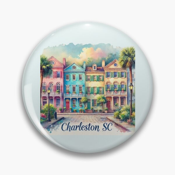 Item preview, Charleston South Carolina Rainbow Row designed and sold by SalterDesigns.