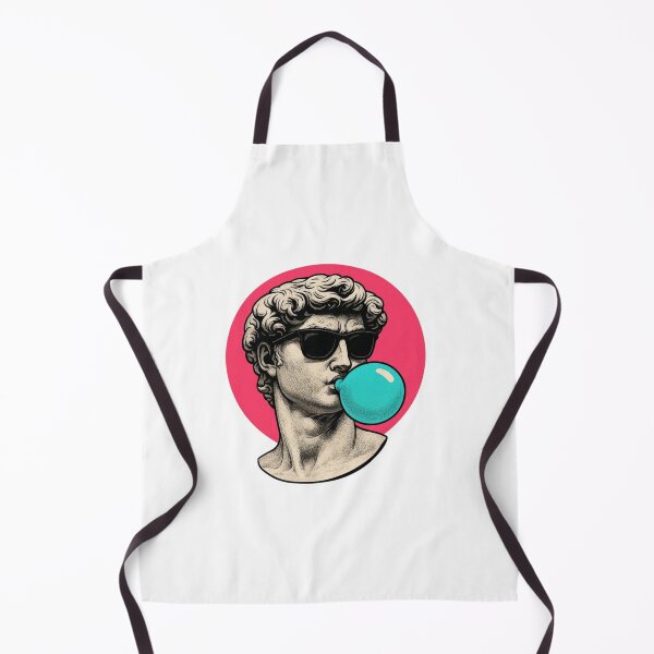 Item preview, Cool Greek Statue with Bubble Gum Retro Pop Art Aesthetic Design designed and sold by Pinpondesigns.