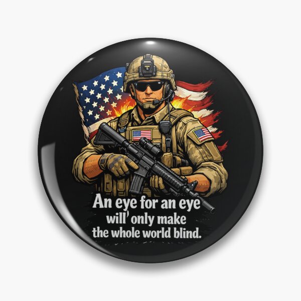 Item preview, Soldier Anti-Violence Quote American Flag designed and sold by Tsugraf Designs.