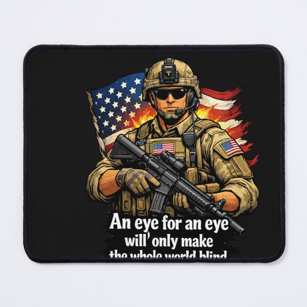 Item preview, Soldier Anti-Violence Quote American Flag designed and sold by Tsugraf Designs.