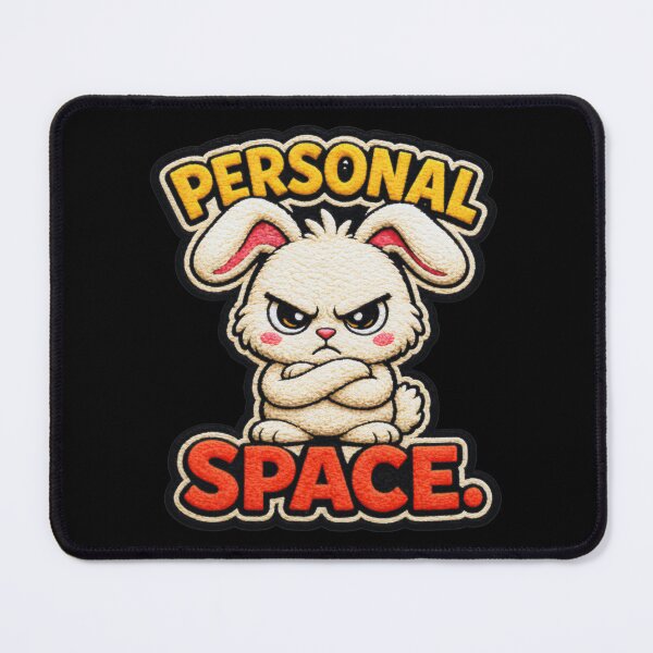 Item preview, Personal Space Funny Bunny designed and sold by IGLCreative.