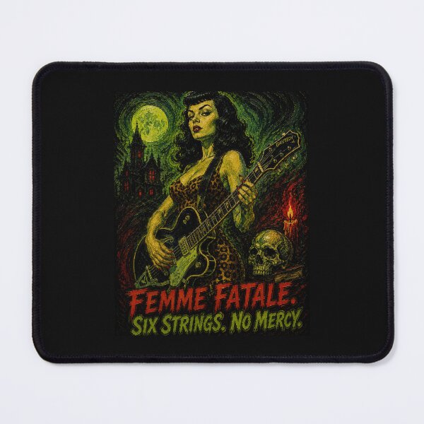 Item preview, Poison Ivy Pulp Horror Guitar Queen designed and sold by Artisticanvas.