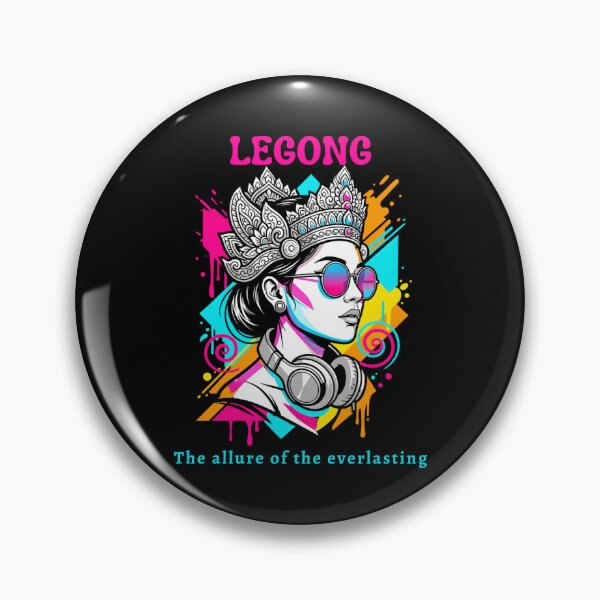 Item preview, Legong Dance Modern Streetwear | Neon Balinese Culture Art designed and sold by Khanz4Design.