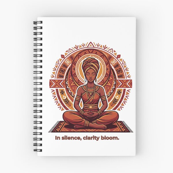 Item preview, African Meditation Wall Art, Afrocentric Spiritual Poster, Tribal Mandala Decor, Mindfulness Quote Print designed and sold by ChloeDesigns401.