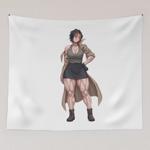 Item preview, Powerful Muscular Aesthetic Girl designed and sold by UnrivaledOtaKu.