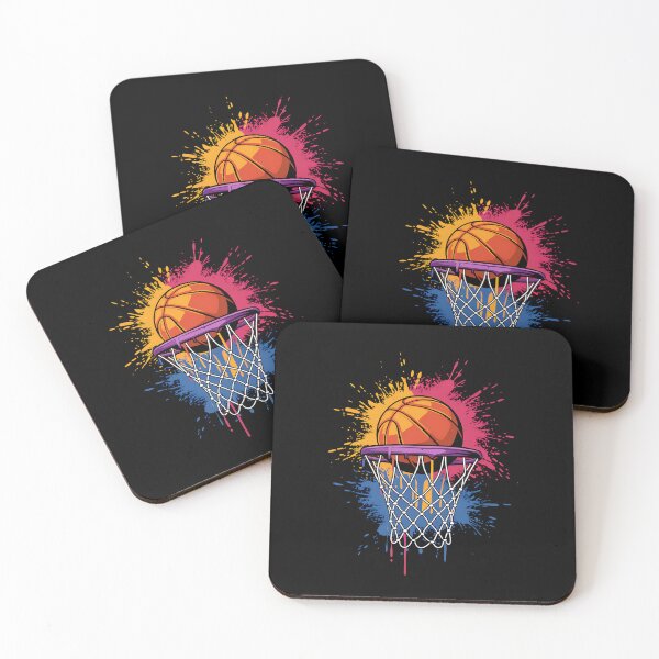 Item preview, Colorful Basketball Color Splash Hoop Net Slam Dunk Sports designed and sold by DotDedi.