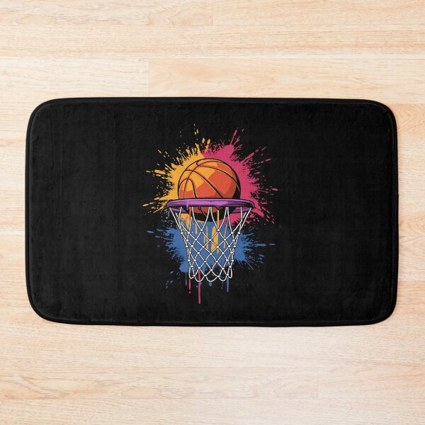 Item preview, Colorful Basketball Color Splash Hoop Net Slam Dunk Sports designed and sold by DotDedi.