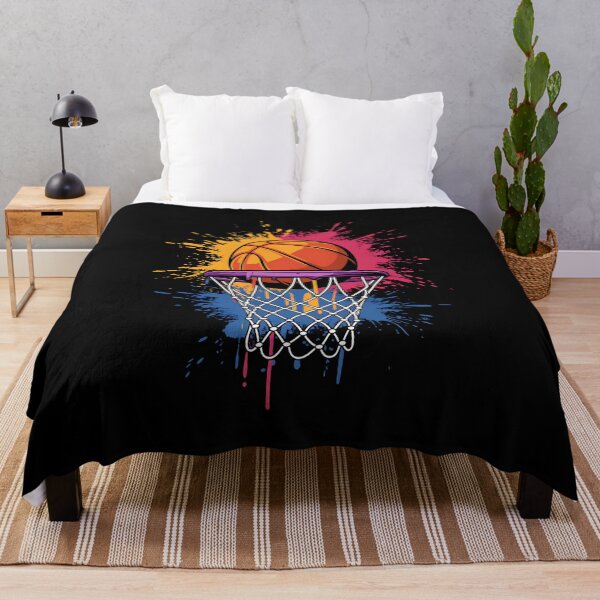 Item preview, Colorful Basketball Color Splash Hoop Net Slam Dunk Sports designed and sold by DotDedi.