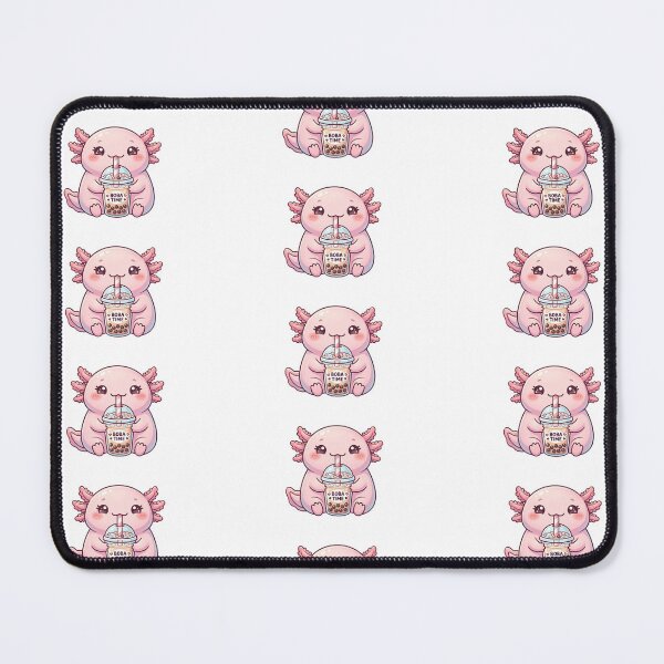 Item preview, Cute Axolotl Drinking Boba Tea designed and sold by AidaAviles.