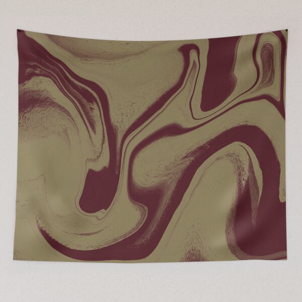 Item preview, Royal Bordeaux and Antique Gold Fluid Marble designed and sold by CaramelCo.