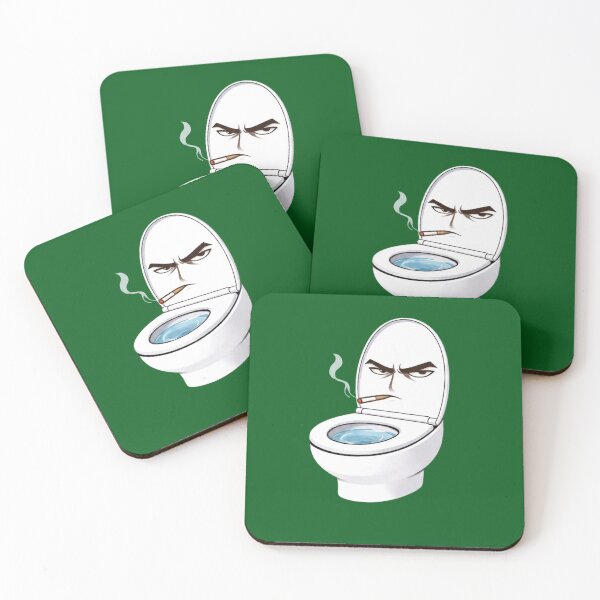 Item preview, Benkees Buster - Grumpy Toilet Man Illustration designed and sold by ApexAngelCom.