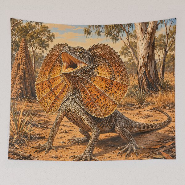 Item preview, Frilled Fury of the Outback designed and sold by Pixel Junkies Studio.
