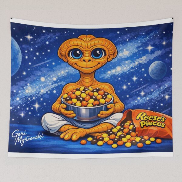 Item preview, E.T. the Extra-Terrestrial and his Reese's Pieces May 26, 1982 designed and sold by The Art Queen Of Michigan .