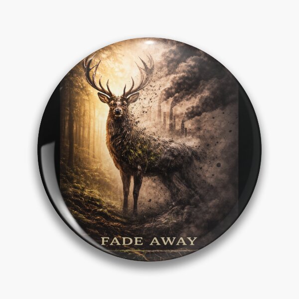 Item preview, Fade Away Wildlife Extinction Climate Change Environmental Awareness Deer Nature Design designed and sold by OrbitOfMind.