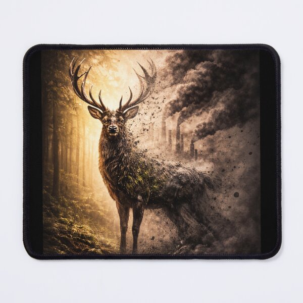 Item preview, Fade Away Wildlife Extinction Climate Change Environmental Awareness Deer Nature Design designed and sold by OrbitOfMind.