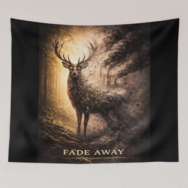 Item preview, Fade Away Wildlife Extinction Climate Change Environmental Awareness Deer Nature Design designed and sold by OrbitOfMind.