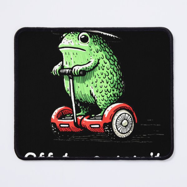 Item preview, Funny Wizard Frog On Hoverboard Off To Commit Tom Foolery Meme Art designed and sold by MiALopezArt.