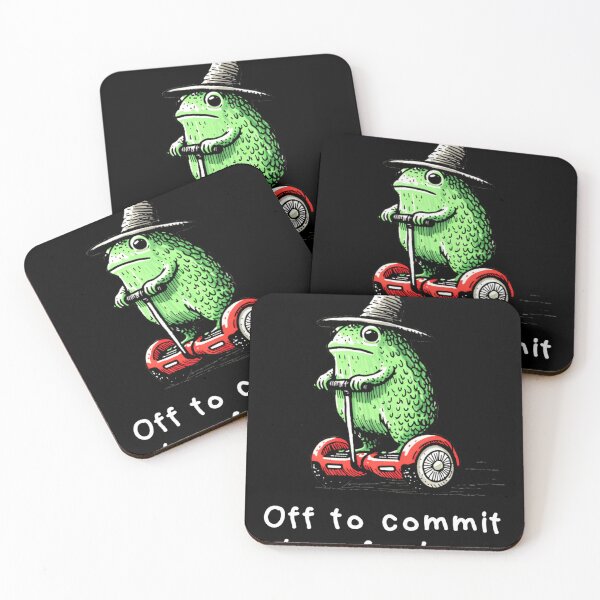 Item preview, Funny Wizard Frog On Hoverboard Off To Commit Tom Foolery Meme Art designed and sold by MiALopezArt.
