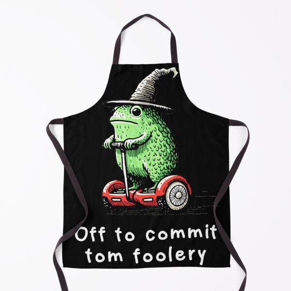 Item preview, Funny Wizard Frog On Hoverboard Off To Commit Tom Foolery Meme Art designed and sold by MiALopezArt.