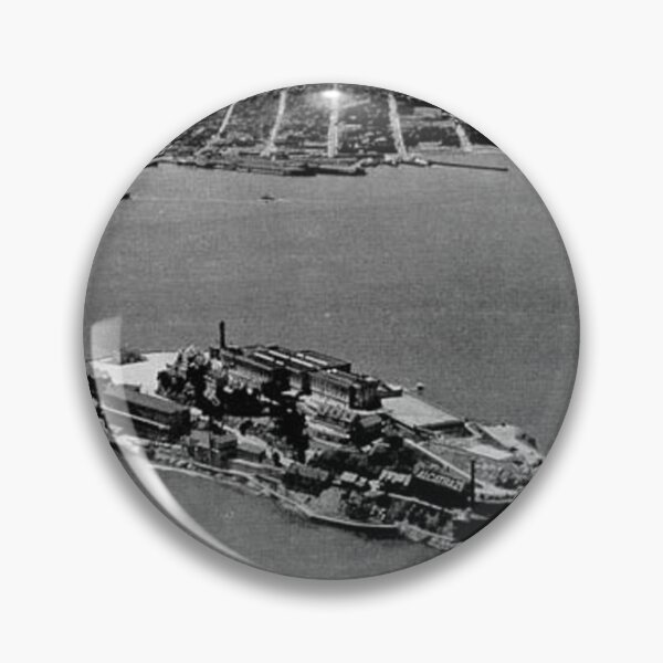 Item preview, Alcatraz Federal Penitentiary Original Vintage Postcard – Black & White designed and sold by GhostlyWorld.