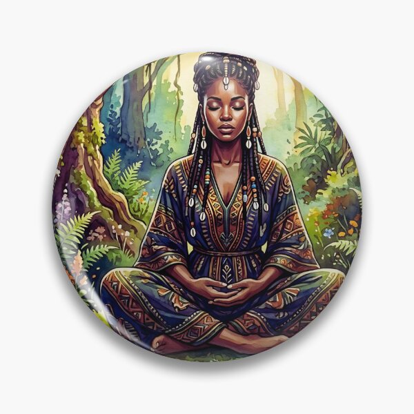 Item preview, African Meditation Wall Art, Spiritual Forest Goddess Print, Tree Roots Nature Decor designed and sold by ChloeDesigns401.