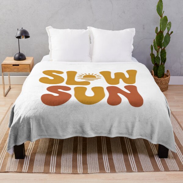 Item preview, Slow Sun Retro Boho Sunshine Typography Design designed and sold by FusiTink.