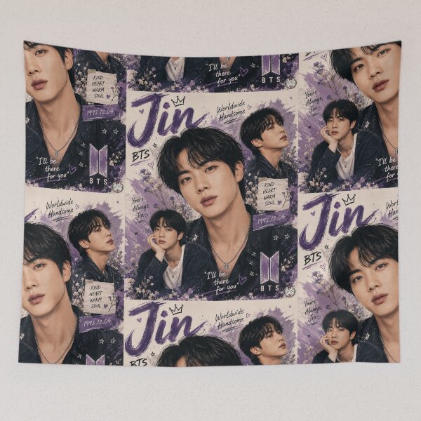 Item preview, BTS Jin | Worldwide Handsome BTS Fan Art designed and sold by JTitli.
