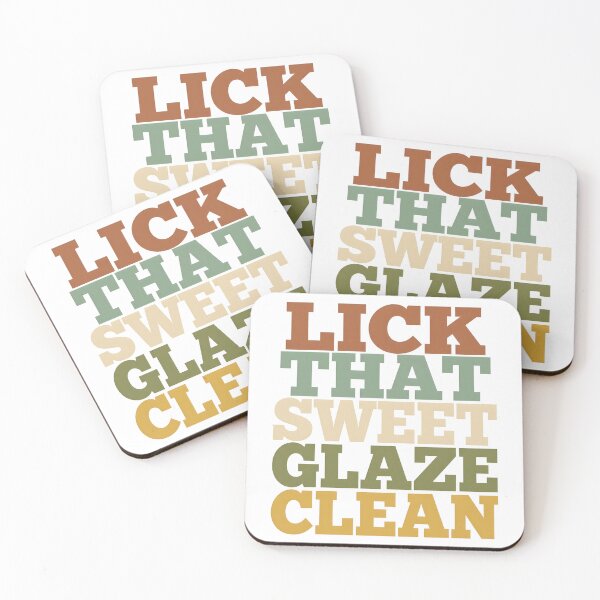 Item preview, Lick That Sweet Glaze Clean Retro Y2K Typography designed and sold by P2P-paotopao.