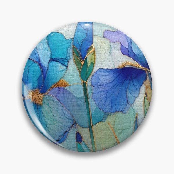 Item preview, Graceful Blue Irises designed and sold by Susan Rydberg.
