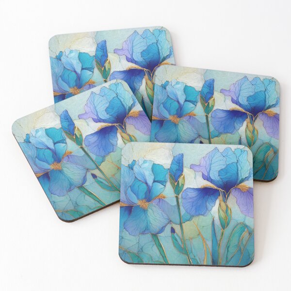 Item preview, Graceful Blue Irises designed and sold by Susan Rydberg.
