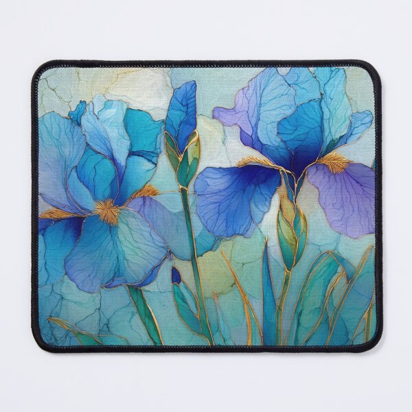 Item preview, Graceful Blue Irises designed and sold by Susan Rydberg.