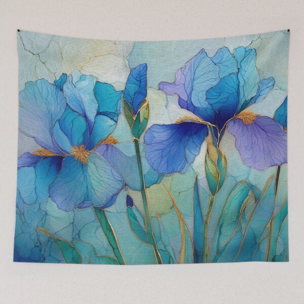 Item preview, Graceful Blue Irises designed and sold by Susan Rydberg.