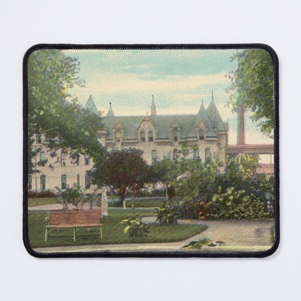 Item preview, Austin State Hospital Original Vintage Postcard – Scene at the Insane Asylum designed and sold by GhostlyWorld.