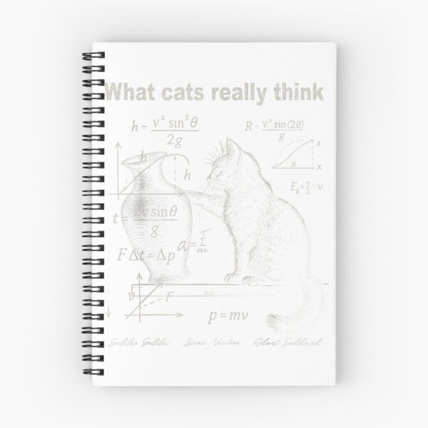 Item preview, Funny Cat Physics Humor Design What Cats Really Think T-Shirt designed and sold by SubStudio97.