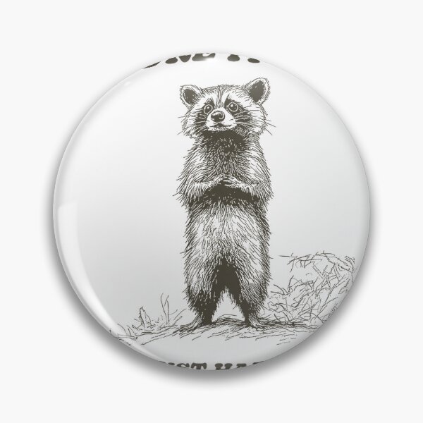 Item preview, Funny Cute Raccoon Anxious I Had to Panic Mental Anxiety T-Shirt designed and sold by SubStudio97.