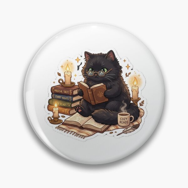 Item preview, Black Cat Reader: Bookish Aesthetics and Magic designed and sold by AidaAviles.
