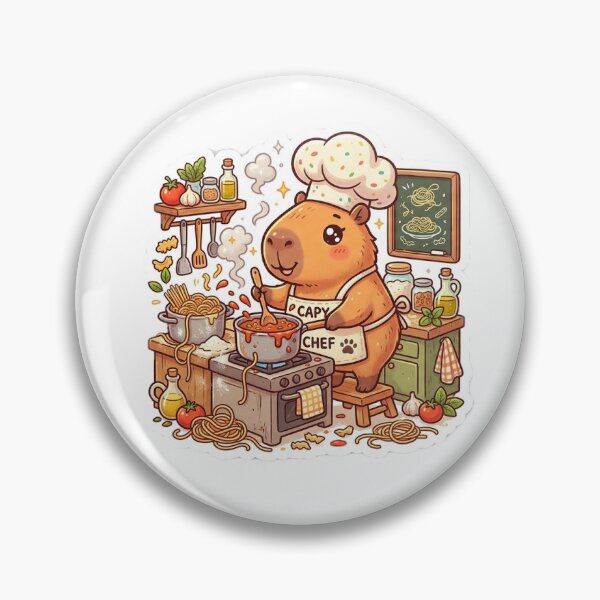 Item preview, Kawaii Chef Cooking Pasta: Wholesome Pasta Vibe designed and sold by AidaAviles.