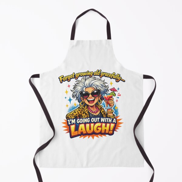 Item preview, Forget Growing Old Gracefully I’m Going Out With a Laugh – Funny Aging Design designed and sold by SoulThread Studio.
