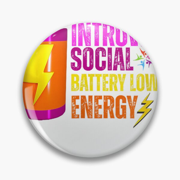 Item preview, Funny Introvert Social Battery Low Energy T-Shirt designed and sold by SubStudio97.