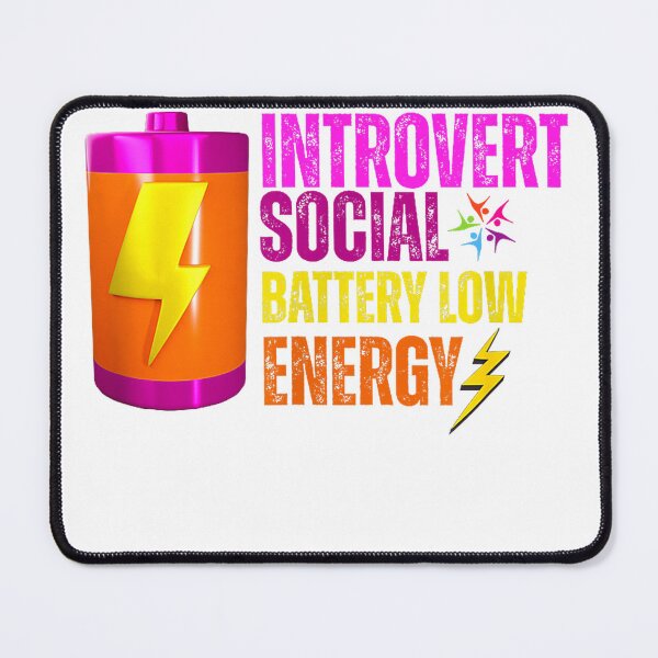 Item preview, Funny Introvert Social Battery Low Energy T-Shirt designed and sold by SubStudio97.