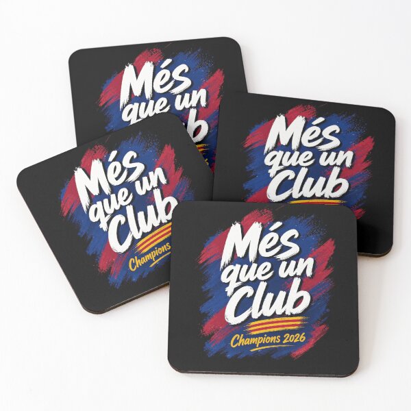 Item preview, Mes Que Un Club Champions 2026 Soccer Fan Brush Style Design designed and sold by Creative Spark.