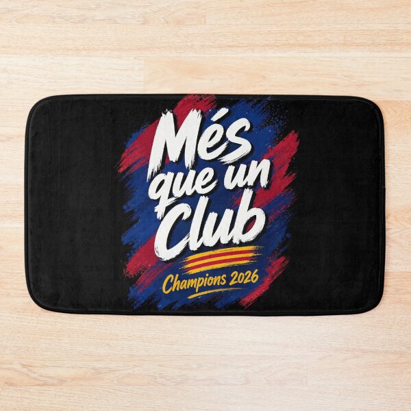 Item preview, Mes Que Un Club Champions 2026 Soccer Fan Brush Style Design designed and sold by Creative Spark.