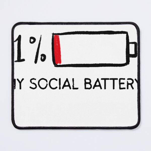Item preview, Funny Introvert, Social Battery Low Pullover Hoodie designed and sold by SubStudio97.