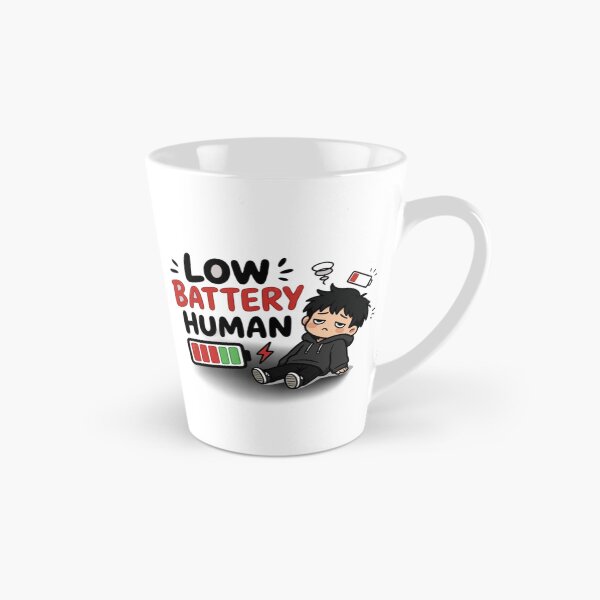 Item preview, Low Battery Human Funny Lazy Mood Cartoon designed and sold by WX-ST.